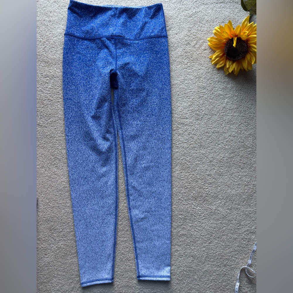 AURIQUE Women’s M Seamless High Rise Leggings Blue Activewear Stretch